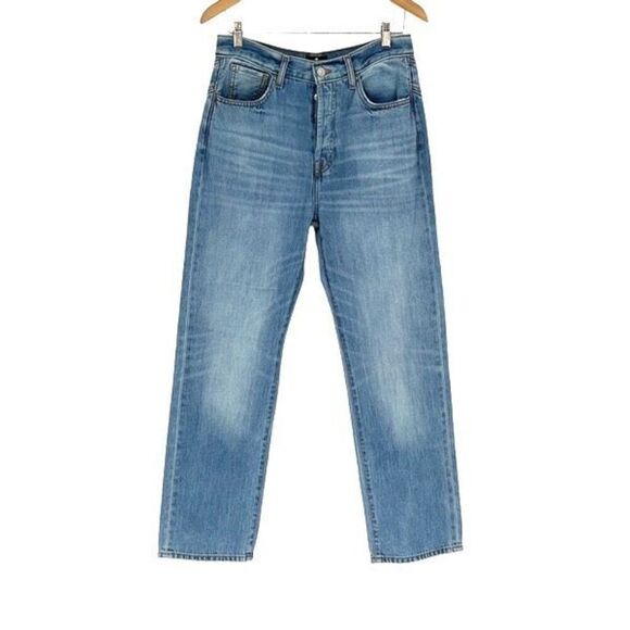 7 For All Mankind Womens Star Panel Easy‎ Straight Button Fly Jeans Blue Size 28 - Picture 2 of 16